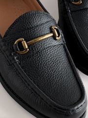 שחור - נעלי סירה Snaffle מעור - תמונה 4 מתוך 6