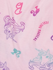 Character Pink Barbie Long Sleeve Unicorn Dress - Image 2 of 9