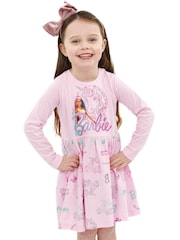 Character Pink Barbie Long Sleeve Unicorn Dress - Image 7 of 9