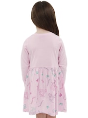 Character Pink Barbie Long Sleeve Unicorn Dress - Image 8 of 9