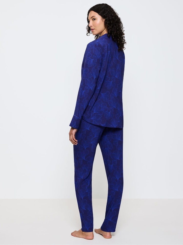 Blau - Triumph Boyfriend - Pyjamas - Bild 2 von 5