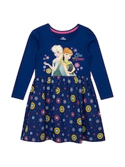 Character Disney Frozen Elsa And Anna Floral Dress - Imagen 1 de 7