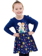 Character Disney Frozen Elsa And Anna Floral Dress - Imagen 2 de 7