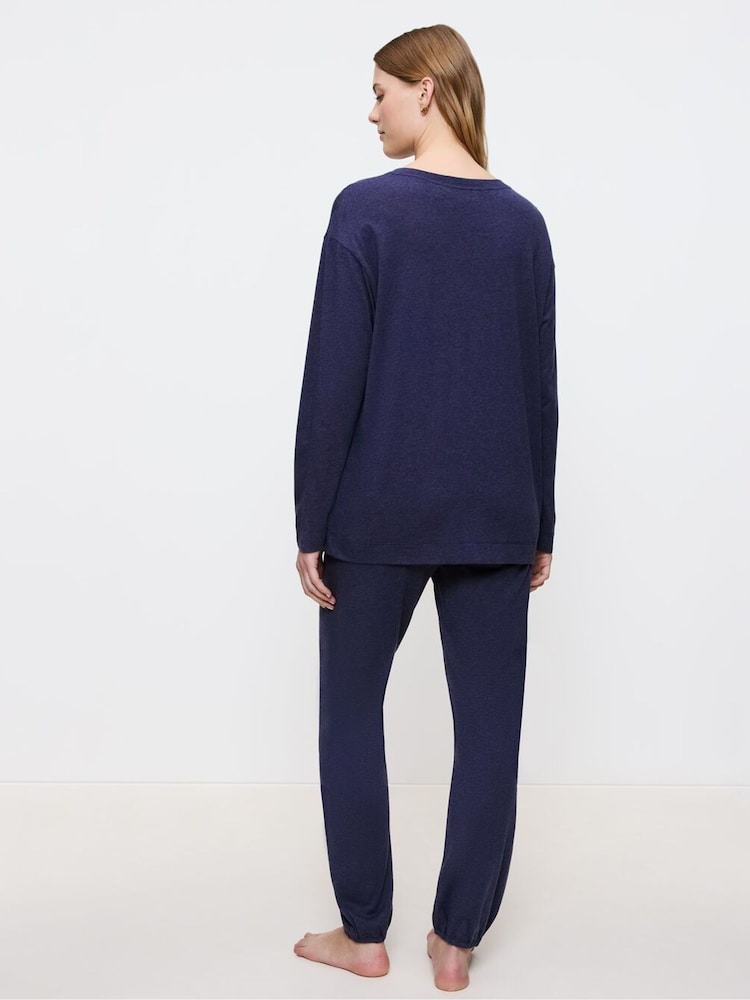 Triumph Blue Endless Comfort - Long-sleeved Pyjamas - Image 2 of 5 Triumph Blue Endless Comfort - Long-sleeved Pyjamas - Image 2 of 5