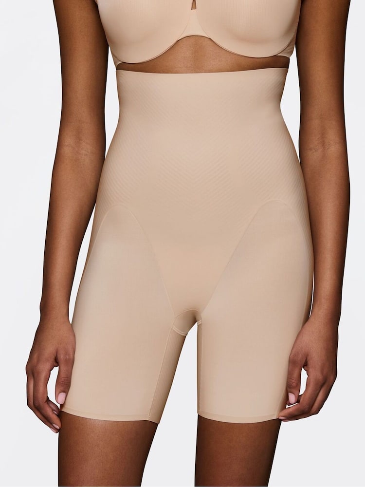 Triumph Nude BMU Illusion Curve Super High Waisted Mid-Thigh Briefs - Image 2 of 4 Triumph Nude BMU Illusion Curve Super High Waisted Mid-Thigh Briefs - Image 2 of 4