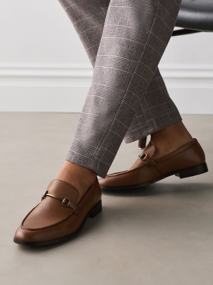 タン ブラウン - レザー Snaffle ローファー - 画像 2 / 2