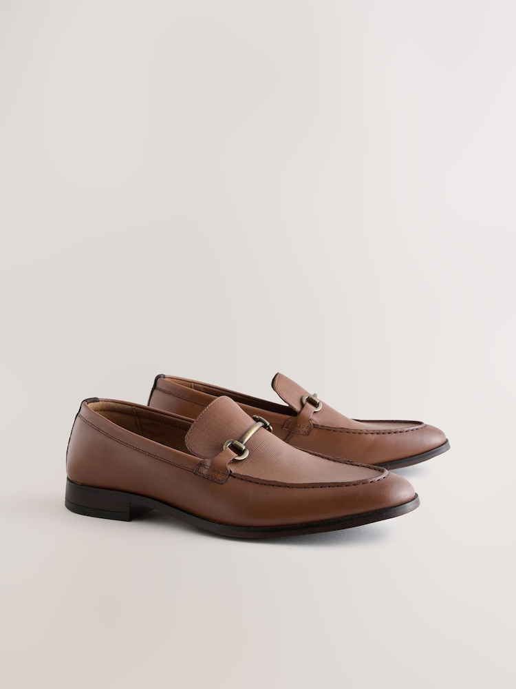 Buy Tan Brown Leather Snaffle Loafers from the Next UK  display picture 1