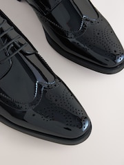 Schwarz - Lack-Budapester-Schuhe - Bild 6 von 7