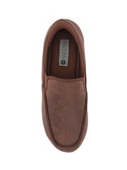 Pavers Brown Extra Wide Memory Foam Slippers - Image 4 of 5