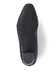 Pavers Blue Heeled Court Shoes - Image 5 of 5