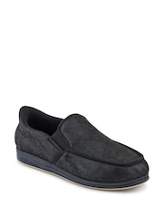 Pavers Black Extra Wide Memory Foam Slippers - Image 2 of 5