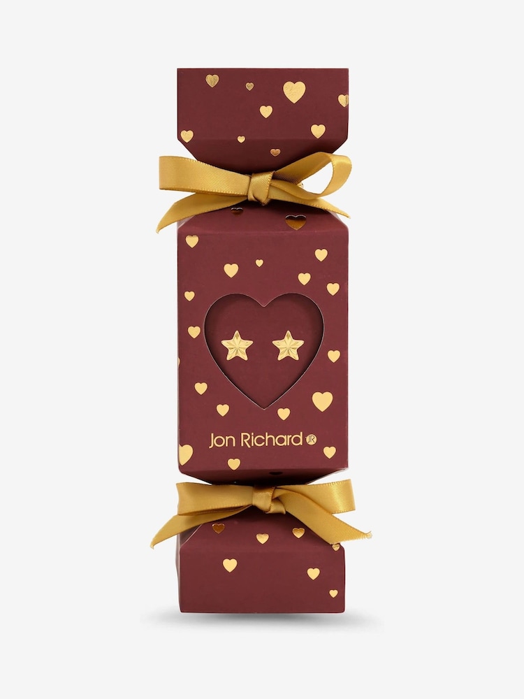 Jon Richard Gold 18K Gold Plated Star Earrings - Gift Cracker - Image 1 of 2