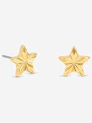 Jon Richard Gold 18K Gold Plated Star Earrings - Gift Cracker - Image 2 of 2