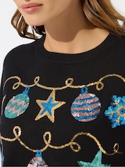 M&Co Bauble Sequin Jumper - Imagem 4 de 5