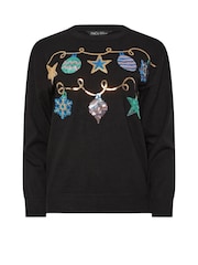 M&Co Bauble Sequin Jumper - Imagem 5 de 5