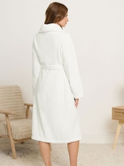 M&Co White Cotton Touch Shawl Robe - Image 3 of 5
