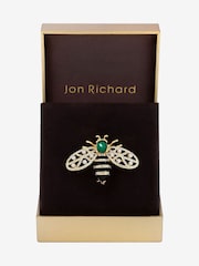 Jon Richard Gold Plated and Crystal Bumble Bee Brooch Gift Box Set - Image 1 of 3
