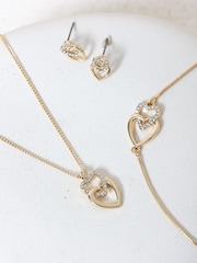 Jon Richard Gold Plated Crystal and Polished Heart Trio Set - Image 3 of 5