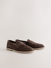 Brown Casual Suede Loafers - Image 2 of 6