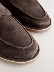 Brown Casual Suede Loafers - Image 7 of 8