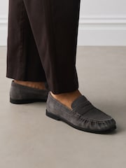 Mink Brown N. Premium Suede Penny Loafers - Image 1 of 2