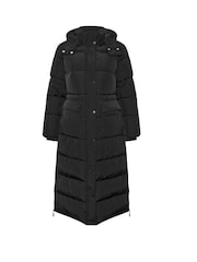 Preto fosco - PixieGirl Petite Hooded Midi Puffer Coat - Imagem 6 de 6