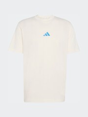 adidas Cream Small Essentials Logo Single Jersey T-Shirt - Image 6 of 6