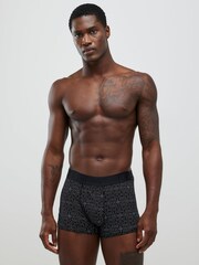 River Island Black Monogram Sketch Trunks 5 Pack - Image 2 of 3