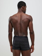 River Island Black Monogram Sketch Trunks 5 Pack - Image 3 of 3