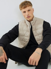 River Island Natural Puffer Gilet - Image 1 of 4