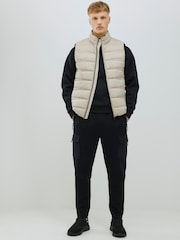 River Island Natural Puffer Gilet - Image 3 of 4