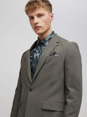 River Island Green Skinny Fit Suit Jacket - Image 1 of 4
