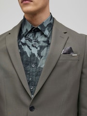 River Island Green Skinny Fit Suit Jacket - Image 4 of 4
