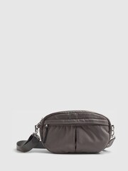 River Island Grey Cross-Body Bum Bag - Image 1 of 5