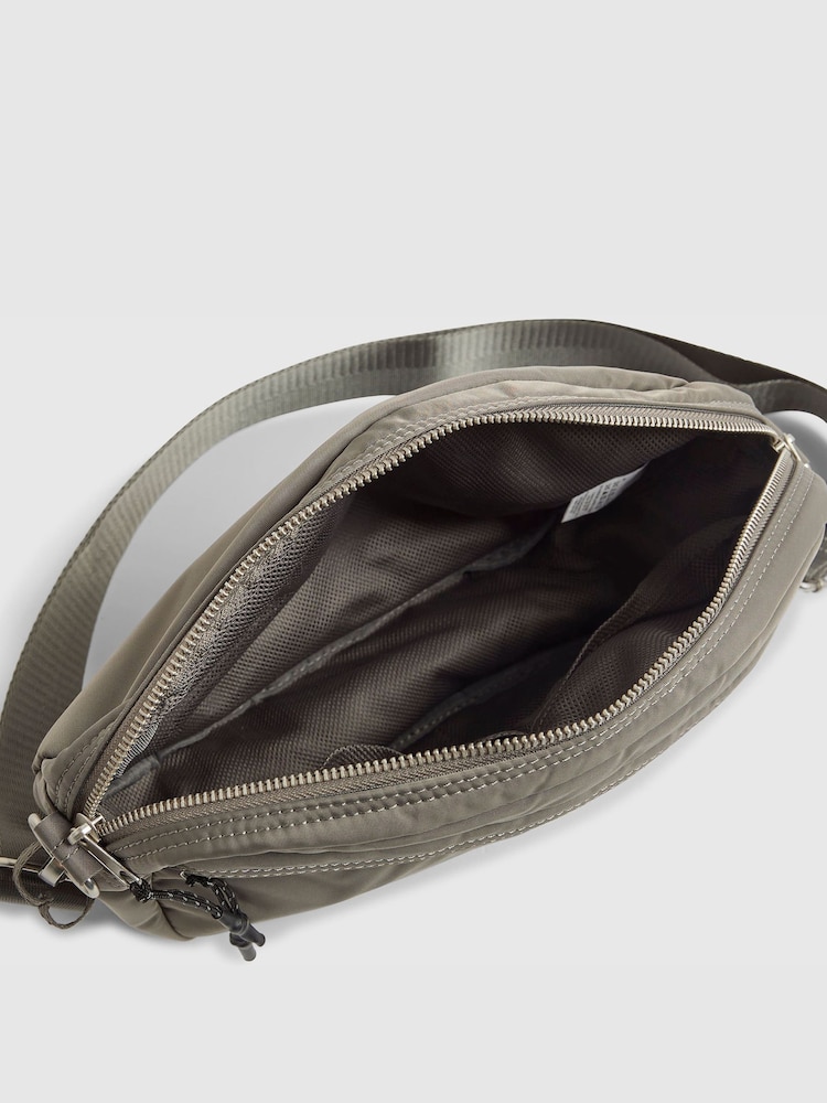 River Island Grey Cross-Body Bum Bag - Image 5 of 5