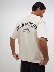 River Island Cream Overszied Palais Dept T-Shirt - Image 3 of 4