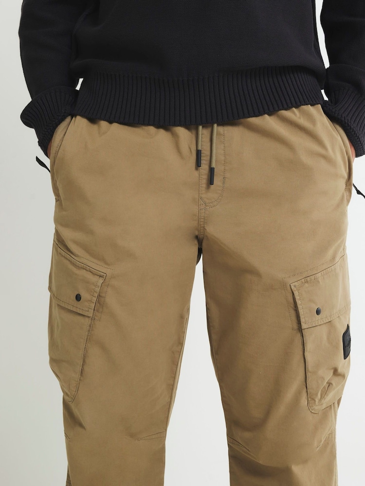River Island Green Regular Fit Stretch Cargo Trousers - Image 4 of 4