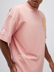 River Island Pink Oversized Japanese Element T-Shirt - Image 3 of 4