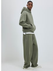 River Island Green Wide Leg Essential Joggers - Image 2 of 4