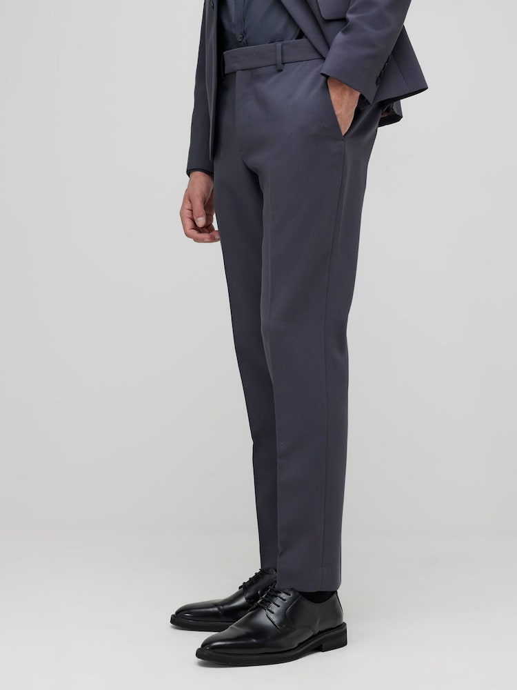 River Island Blue Skinny Fit Suit Trousers - Image 4 of 4