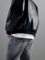 River Island Grey Straight Fit Jeans - Image 4 of 4