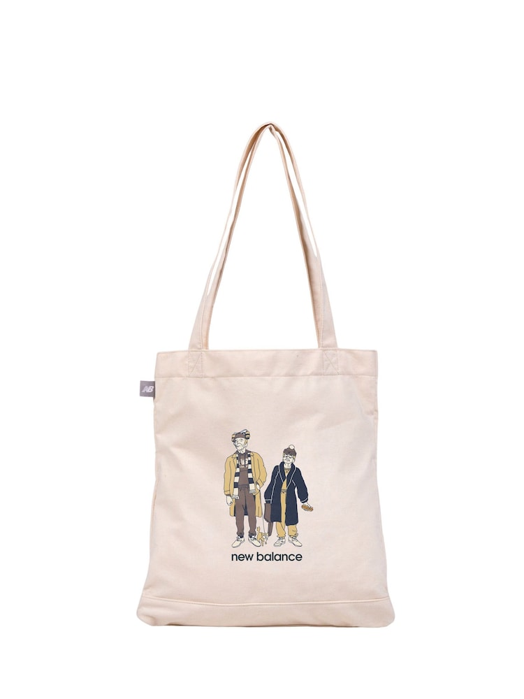 New Balance Cream NB Graphic Tote - Image 1 of 1 New Balance Cream NB Graphic Tote - Image 1 of 1