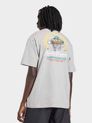 adidas Light Grey Loose Graphic Fresher 18 T-Shirt - Image 2 of 5