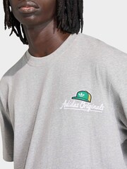 adidas Light Grey Loose Graphic Fresher 18 T-Shirt - Image 4 of 5