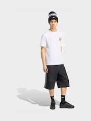 adidas White Loose Graphic Pizza 20 T-Shirt - Image 4 of 7