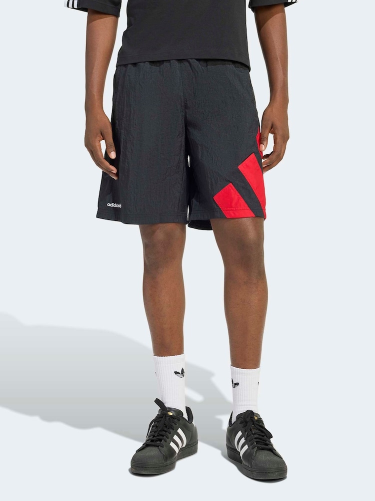 adidas Black/Red Shorts - Image 1 of 6
