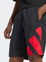 adidas Black/Red Shorts - Image 4 of 6