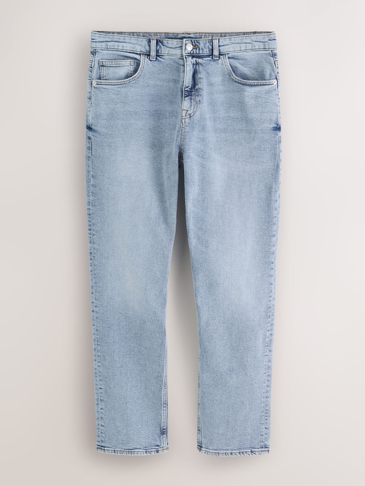 Bleach Blue Denim Single Slim Fit Classic Stretch Jeans - Image 1 of 4 Bleach Blue Denim Single Slim Fit Classic Stretch Jeans - Image 1 of 4