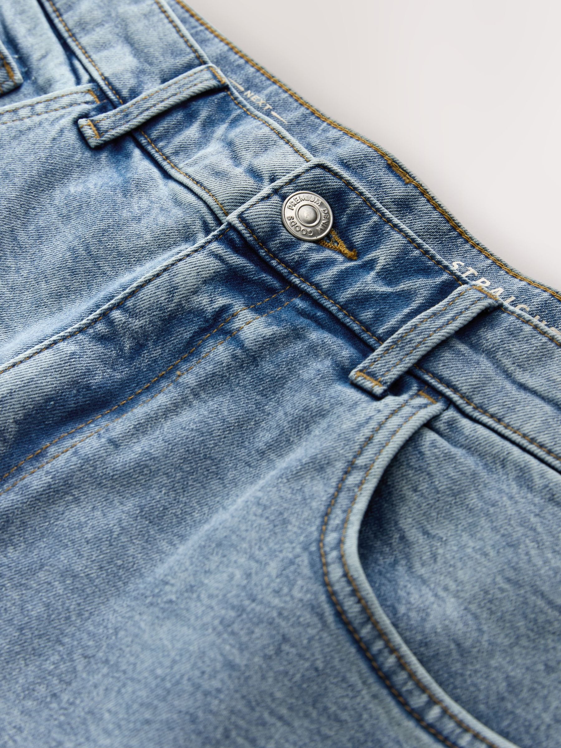 【2/11までSALE】BLUNT STREET JK Blue 25-26 Buy Відбілюючий синій денім - Пряма посадка - Класичні стрейчеві