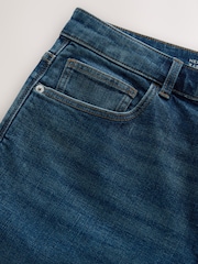 Mid Blue Crosshatch Slim Fit Classic Stretch Jeans - Image 7 of 10